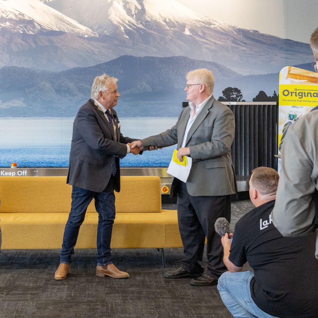 taupo mayor and originair CFO