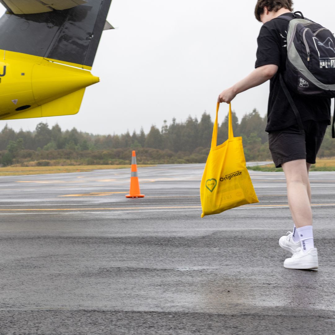 goody bags at taupo airport